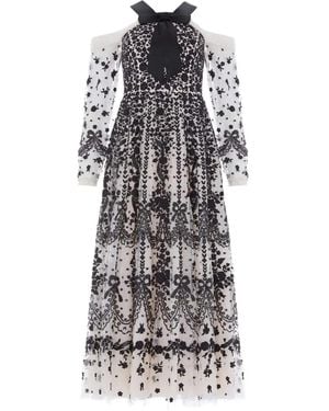 Needle & Thread Off-The-Shoulder Adeline Maxi Dress - White