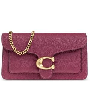 COACH Borsa A Tracolla Con Placca Logo - Viola