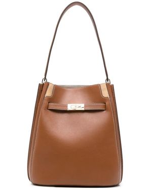 Tory Burch Lee Radziwill Bucket Bag - Brown