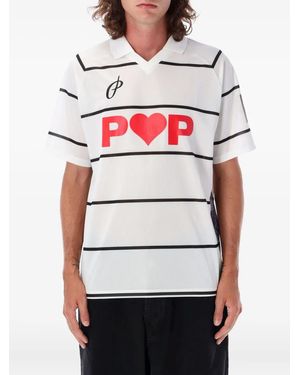 Pop Trading Co. Sportif Polo Shirt - White