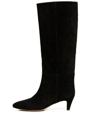 Twinset High Suede Boots - Black