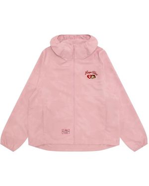 Aape By A Bathing Ape Patch-Detail Hooded Jacket - Pink