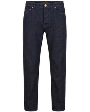 Moorer Straight-Leg Five-Pocket Jeans - Blue