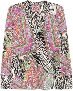 Johnny Was The Janie Henley Blouse - Purple