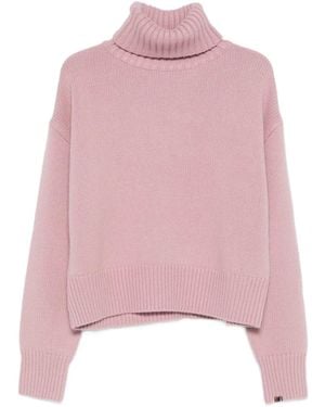 Extreme Cashmere Roll-Neck Jumper - Pink