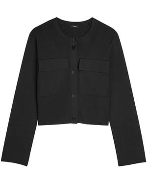 JOSEPH Buttoned Cardigan - Black