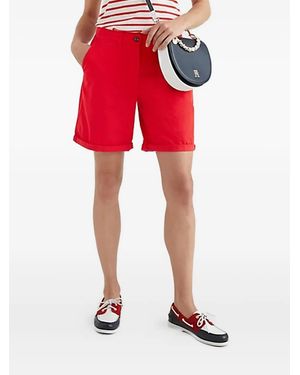 Tommy Hilfiger ボタン ショートパンツ - レッド