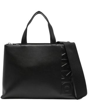 DKNY Tinsley Logo-Embossed Tote Bag - Black