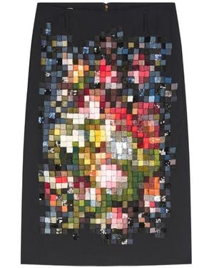 Dries Van Noten Bleistiftrock Mit Stickerei - Schwarz