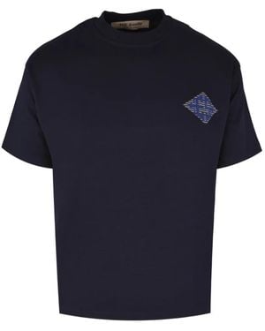 Exit Society Bird-Print T-Shirt - Blue