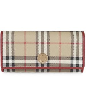 Burberry Check Wallet - Grey