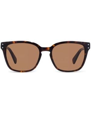 Ferragamo Tortoiseshell-Effect Square-Frame Sunglasses - Multicolour