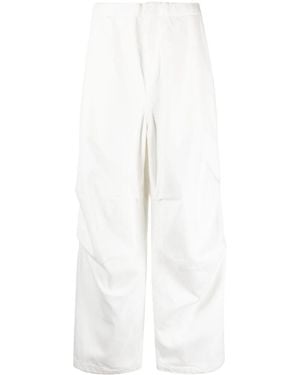 Jil Sander Essential Cotton Trousers For - White