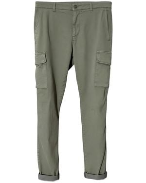 Mason's Button-Fastening Cargo Pants - Green