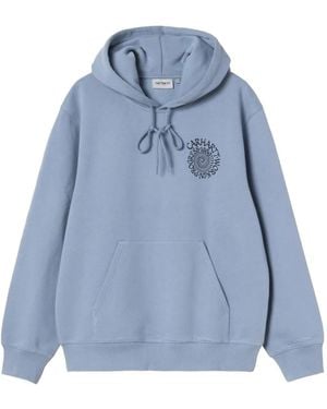 Carhartt Spiral-Print Hoodie - Blue
