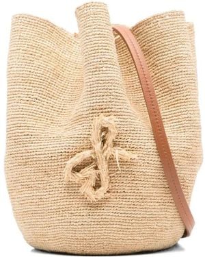 Ruslan Baginskiy Tie-Detail Bucket Bag - Natural