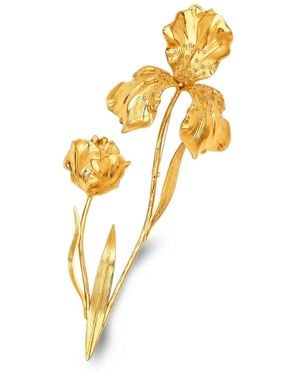 Oscar de la Renta Spilla Iris Bouquet - Metallizzato