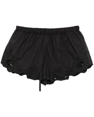 SIR. Klara Broderie Shorts - Black