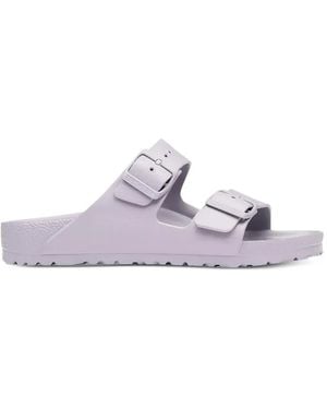 Birkenstock Arizona Buckle-Fastening Slides - White