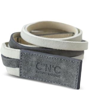 CoSTUME NATIONAL Suede Belt - Grey