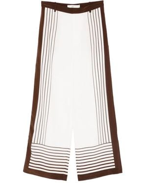 SIR. Gestreifte Leilana Hose - Weiß