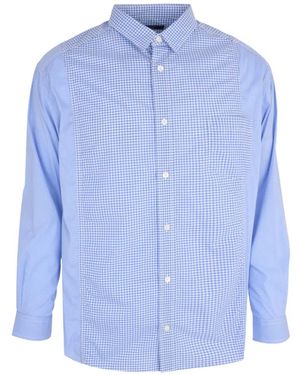Comme des Garçons Gingham Panel Shirt - Blue