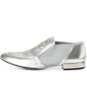 Ferragamo Jayda S Gancini-Embossed Loafers - White