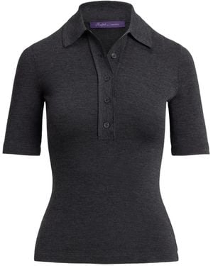 Ralph Lauren Wool Polo Shirt - Black