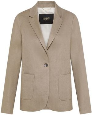 Seventy Single-Breasted Blazer - Natural