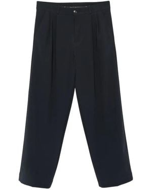 Rrd Pleated-Detail Pants - Blue