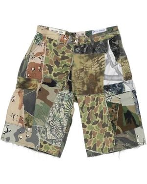 GALLERY DEPT. Multiple-Print Patchwork Shorts - White