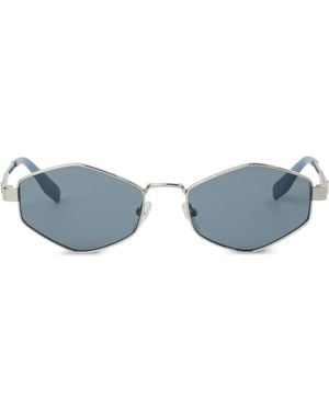 KARL LAGERFELD Monogram Geometric Sunglasses - Blue