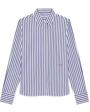 Givenchy Chemise À Logo Brodé - Bleu