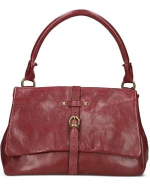 A.s.98 Buckle-Strap Leather Shoulder Bag - Purple