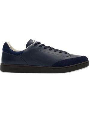 Burberry Leather And Suede Set Trainers - Blue
