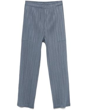 Pleats Please Issey Miyake Plooibroek - Blauw