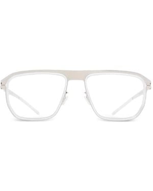 Mykita Eckige Walker Sonnenbrille - Weiß
