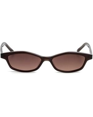 Kaleos Eyehunters Greco Geometric-Frame Sunglasses - Brown