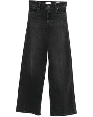 FRAME Le Slim Wide-Leg Jeans - Black