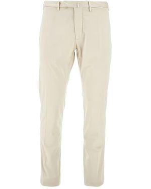 Santaniello Cotton Trousers - Natural