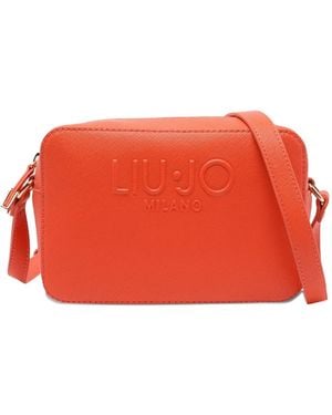 Liu Jo Logo-Embossed Shoulder Bag - Red