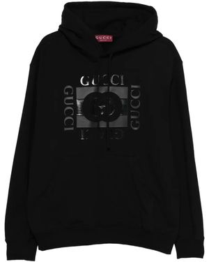 Gucci Logo Hoodie - Black