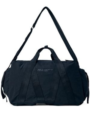 Massimo Osti Studio Twill Logo-Print Duffel Bag - Blue