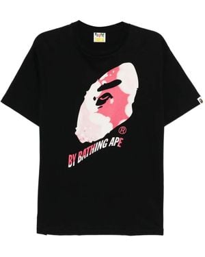A Bathing Ape Graphic-Printed T-Shirt - Black