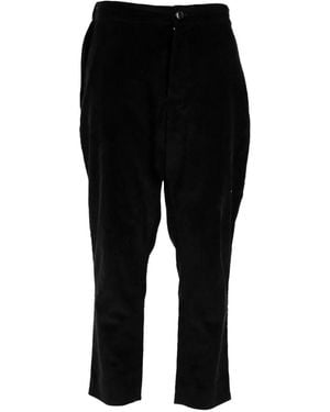 Ami Paris High-Rise Cropped Pants - Black