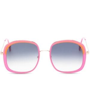 Andy Wolf Square-Frame Sunglasses - White