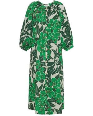 Cara Cara Floral-Print Dress - Green