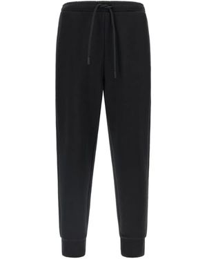 BOSS Hadiko Stretch-Cotton Track Pants With Puff-Print Logo - Black