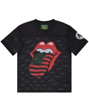 DENIM TEARS X The Rolling Stones Mesh T-Shirt - Black