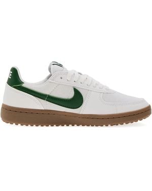 Nike Contrast-Logo Trainers - White